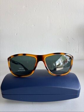Marc Hunter Tortoise Sunglasses with Gray Lenses